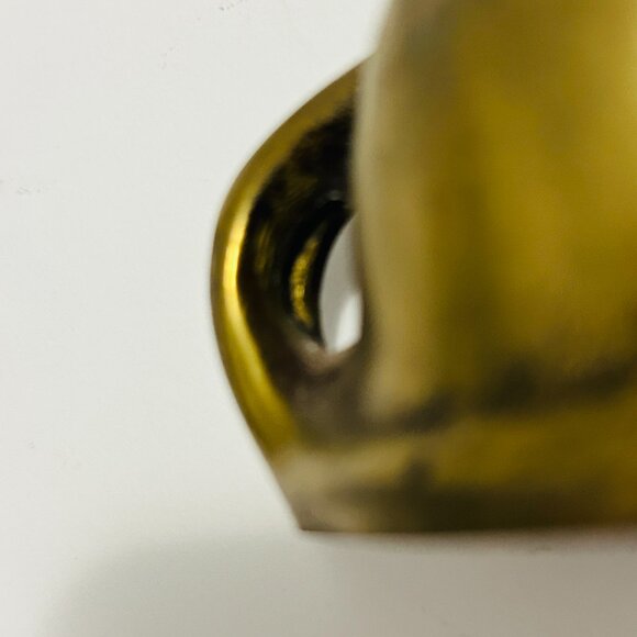 Vintage Mid Century Modern MCM Solid Brass Siamese Cat 6" - Picture 13 of 14